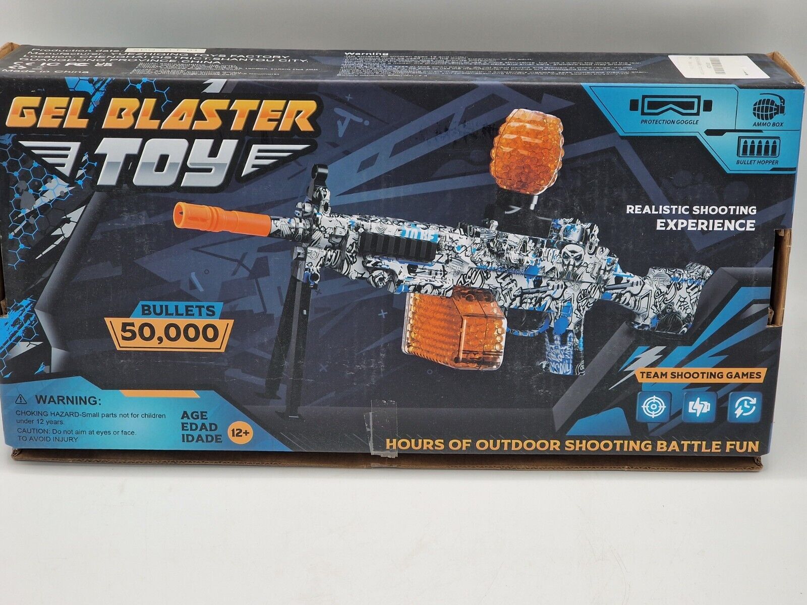 VAAGHANM Gel Ball Blaster, Schutzbrille, Zielscheibe