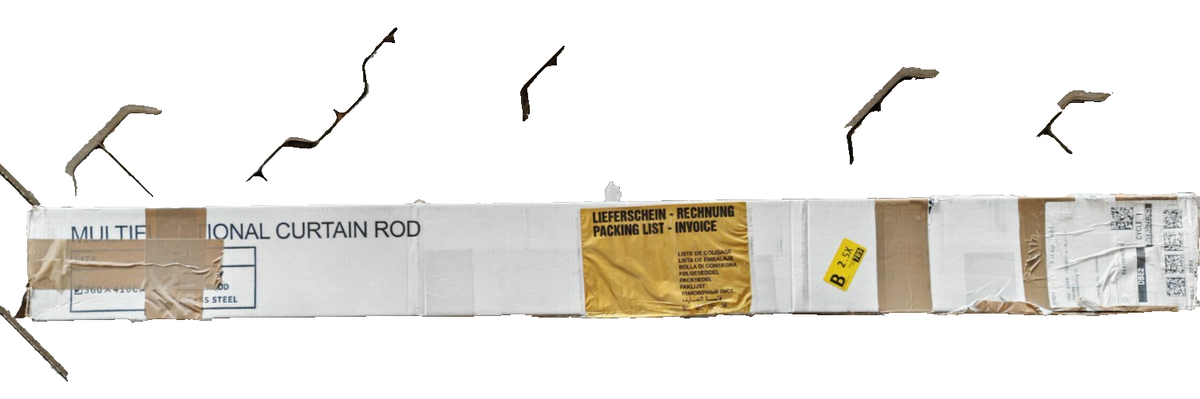 MEISENBERG Teleskopstange 360-410cm Ø32mm Schwarz Klemmstange ohne Bohren HA25