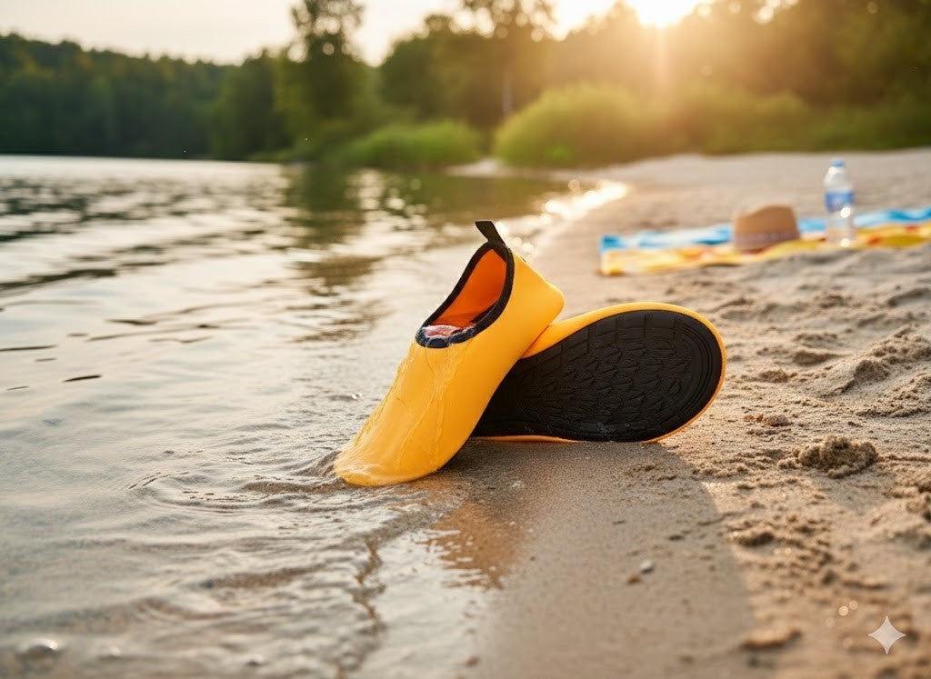 Saguaro Unisex Badeschuhe, Wasserschuhe, Orange 42/43