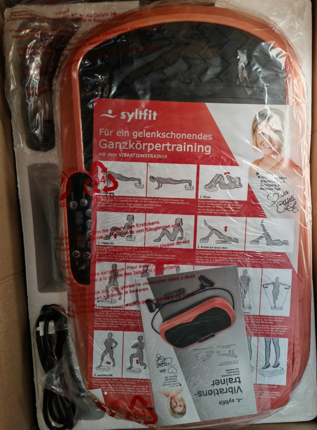 Beatrice Egli Vibrationsplatte Trainer 99 Stufen 10 Programme Fitness Fit E5