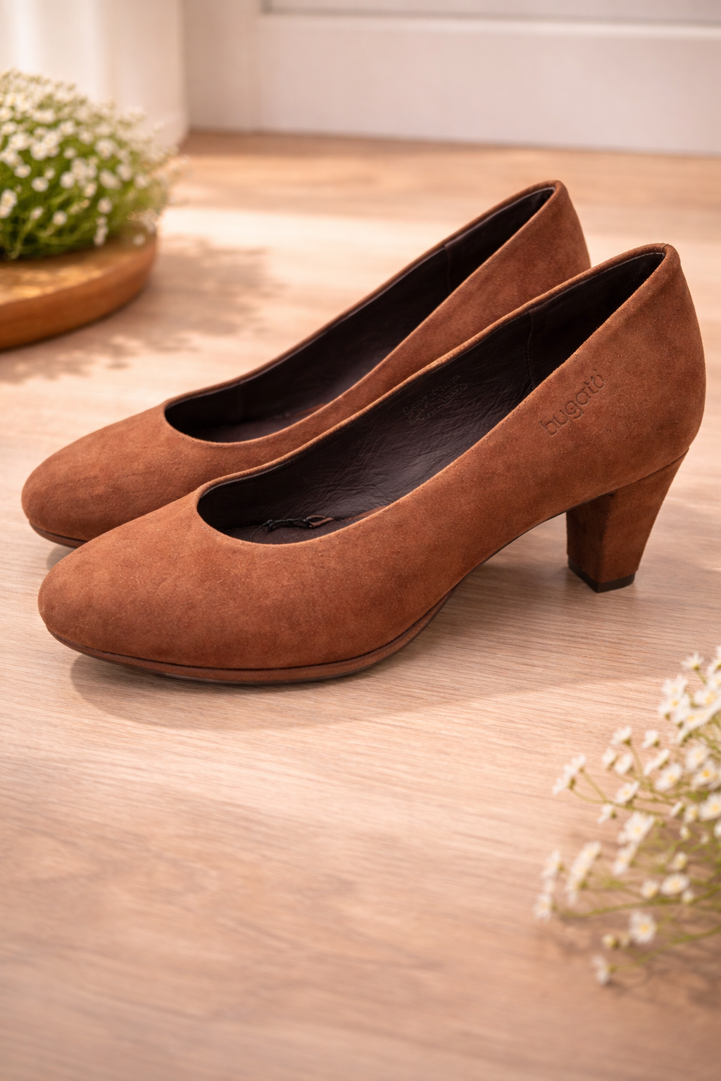 Bugatti Damen Schuhe 39 Braun – Halbschuhe Alltag elegant
