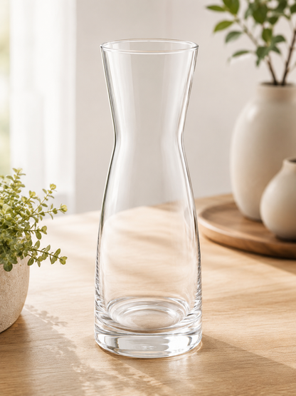 City to Cottage Glaskaraffe 26 cm Wasserkaraffe Karaffe Glas Ø7 cm B6