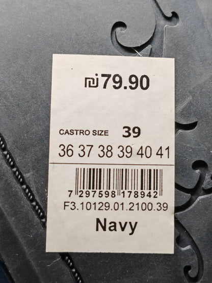 Castro Ballerinas Damen Schuhe Blau Größe 36 Alltag & Freizeit