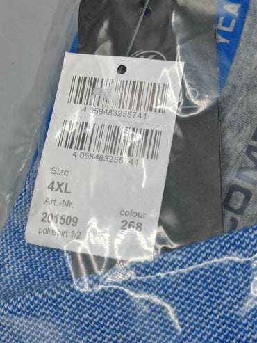 Kitaro Men Poloshirt Blau 4XL Neu