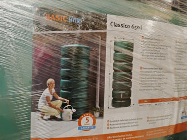 Garantia Zisterne Classico 650 l | Regenwassertank Dunkelgrün