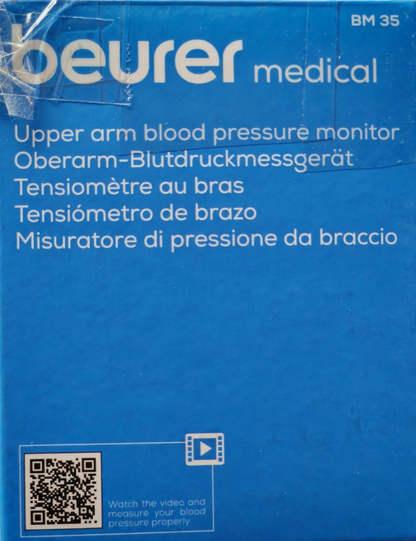 Beurer BM35 Oberarm Blutdruckmessgerät Arrhythmie Risikoindikator Speicher C04