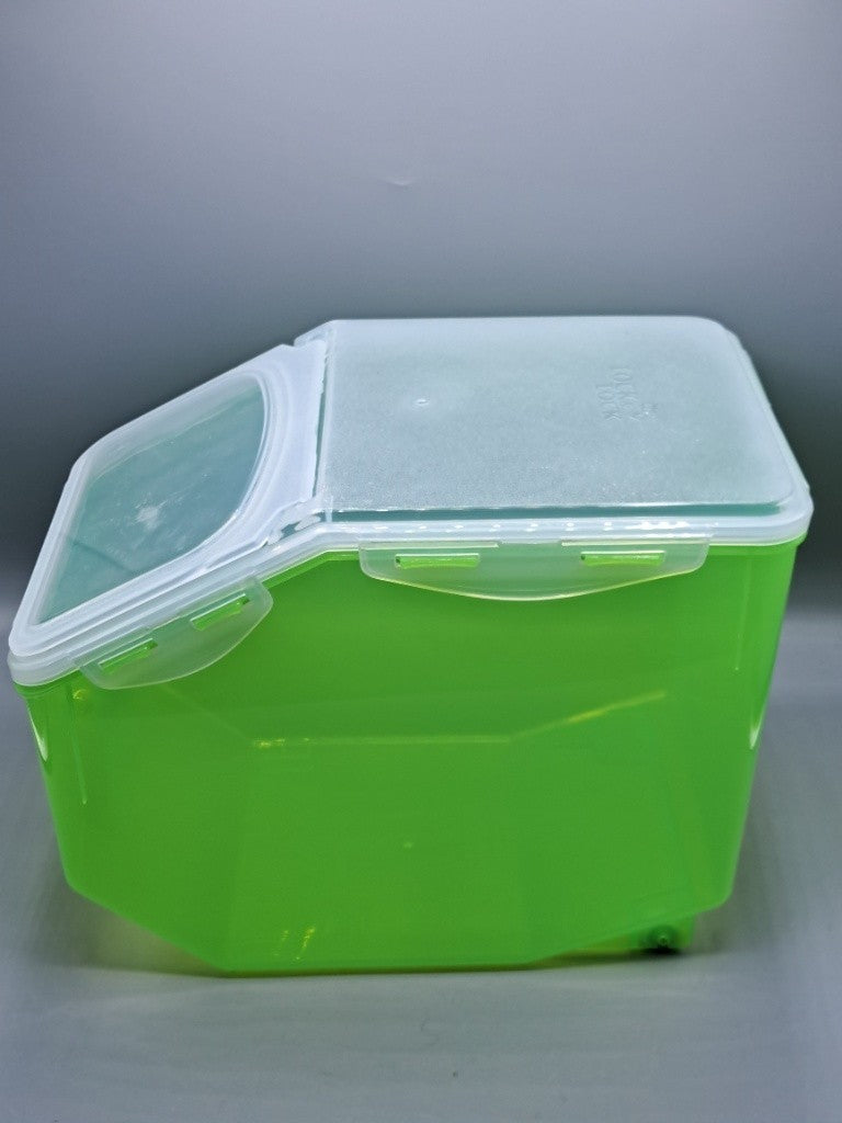 LocknLock XXL Vorratsdose 12L ➤ Mit Rollen & Klappe | Schüttdose Luftdicht