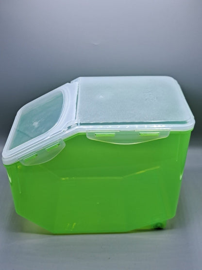 LocknLock XXL Vorratsdose 12L ➤ Mit Rollen & Klappe | Schüttdose Luftdicht