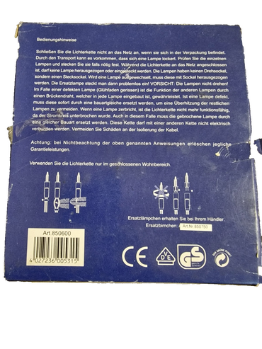 EGB Miniatur Lichterkette mit 35 Kerzen