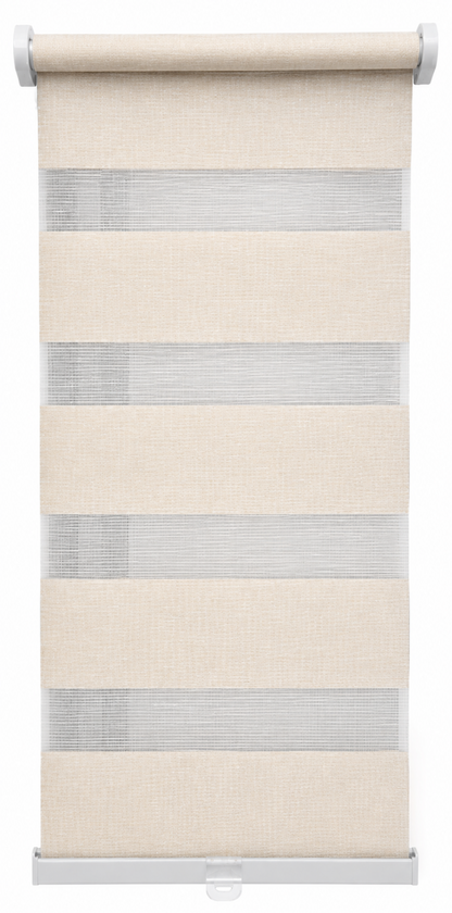 QVC Doppelrollo 100x130 cm Tag Nacht Klemmfix ohne Bohren Rollo Metallgarn HA1