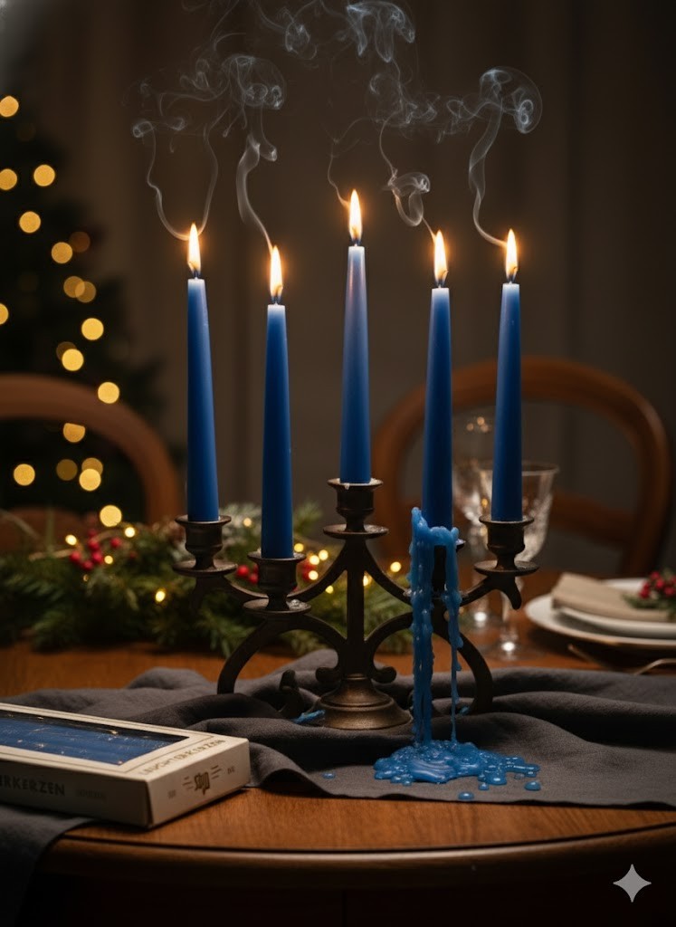 Gies Leuchtkerzen, 12 Stück Blau