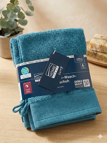 Home Ideas Living Waschhandtücher 6er Pack – 15x21 cm, weich & saugstark