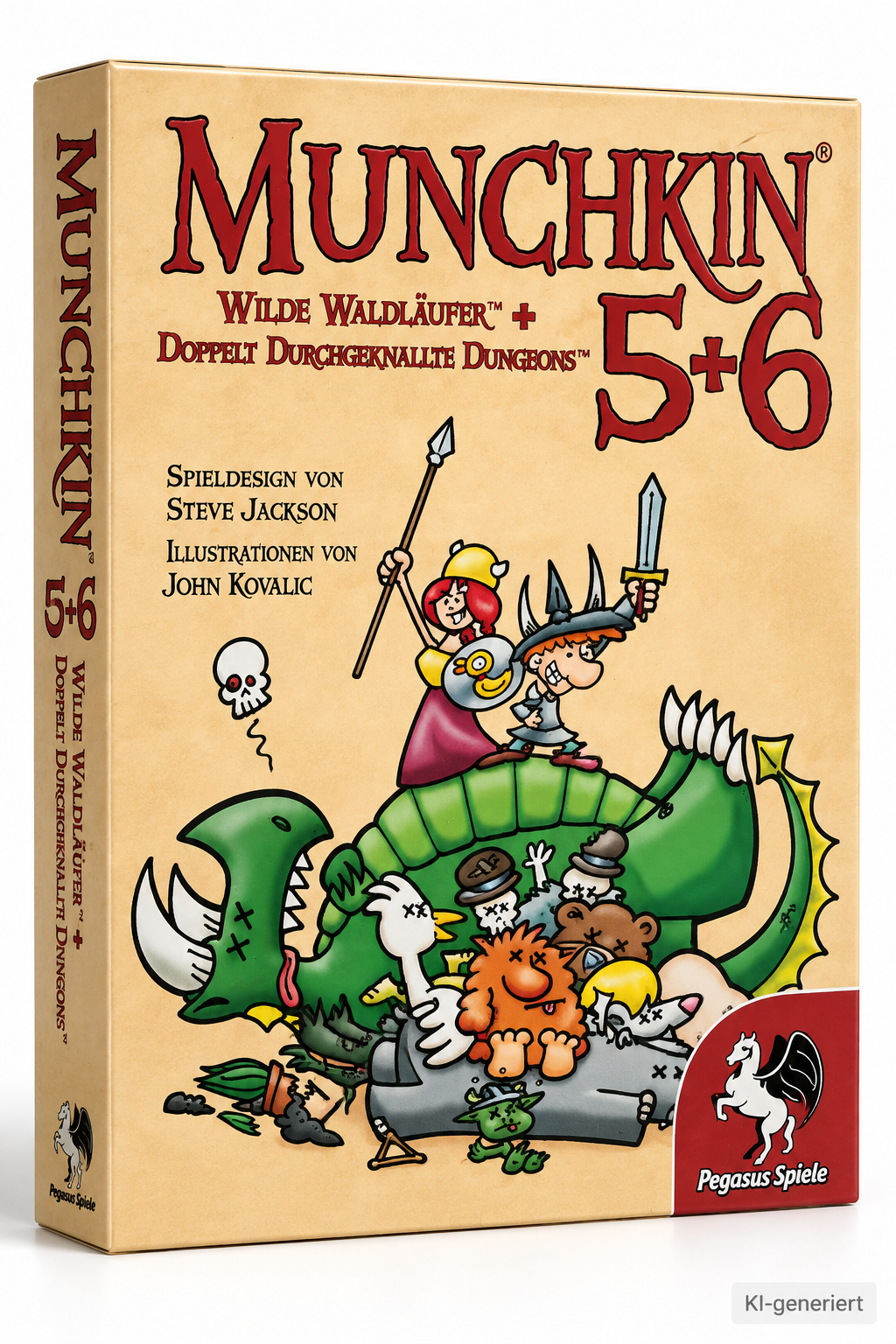 Pegasus Munchkin 5+6+6.5 Erweiterung Kartenspiel Deutsch 17225G Steve Jackson D5