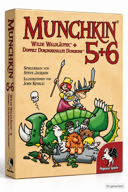 Pegasus Munchkin 5+6+6.5 Erweiterung Kartenspiel Deutsch 17225G Steve Jackson D5