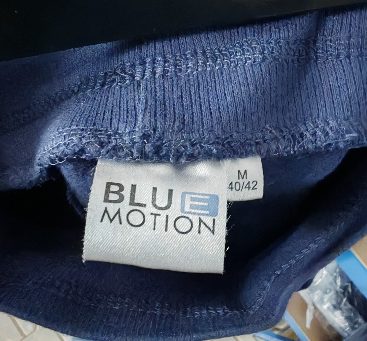 BLUE MOTION Damen Jogginghose Gr. 40/42 M Dunkelblau Wellnesshose Freizeit Z