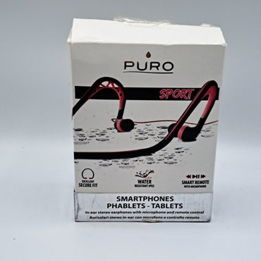 Puro Sport Smartphones In -Ear Stereo Earphones mit Mikrofon und Remote Control