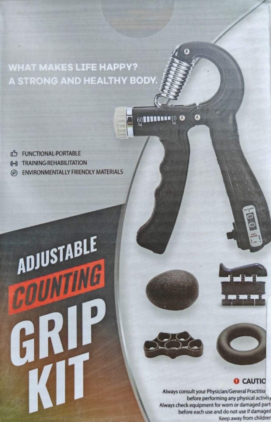 Newaner Handtrainer Set 5er – Fingertrainer Griffkraft einstellbar + Zubehör