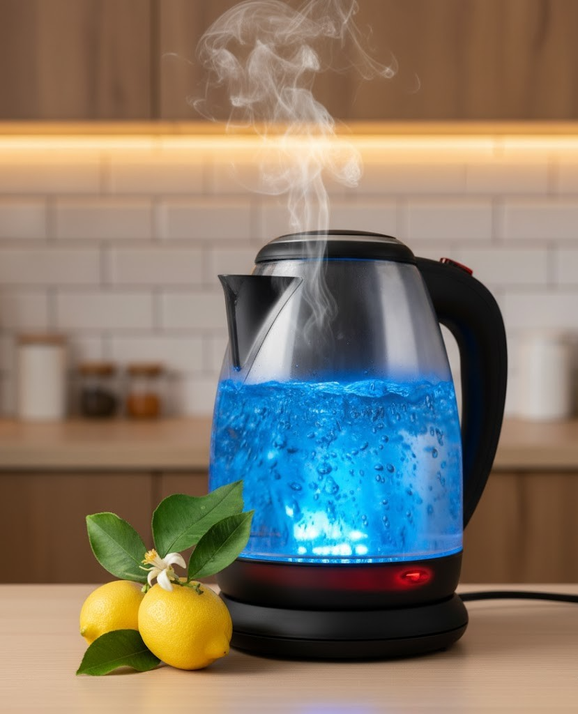 Kooper Wasserkocher 1800W Elektrischer Wasserkessel Teekocher Küche Schnell F5