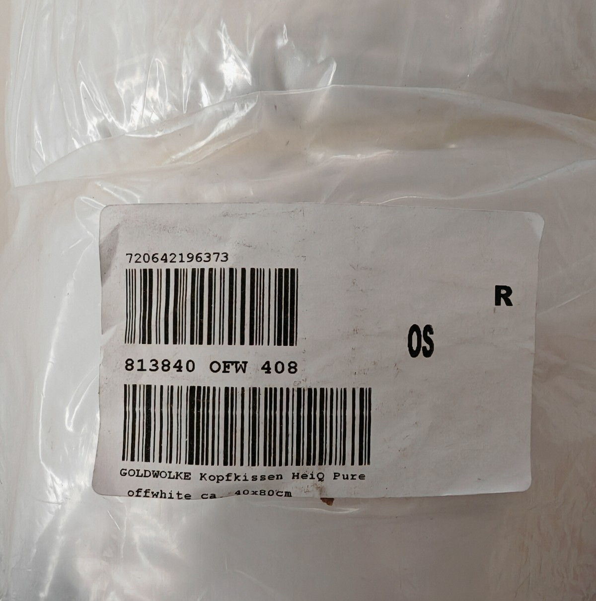 GOLDWOLKE Kopfkissen HeiQ Pure 3 Einleger individuell anpassbar Offwhite HA25