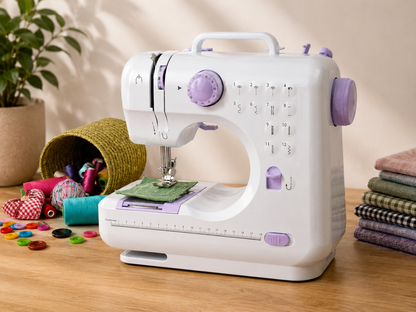 Emerio SEW-121820 Nähmaschine Kinder Anfänger 12 Stichmuster Fußpedal HO-A10
