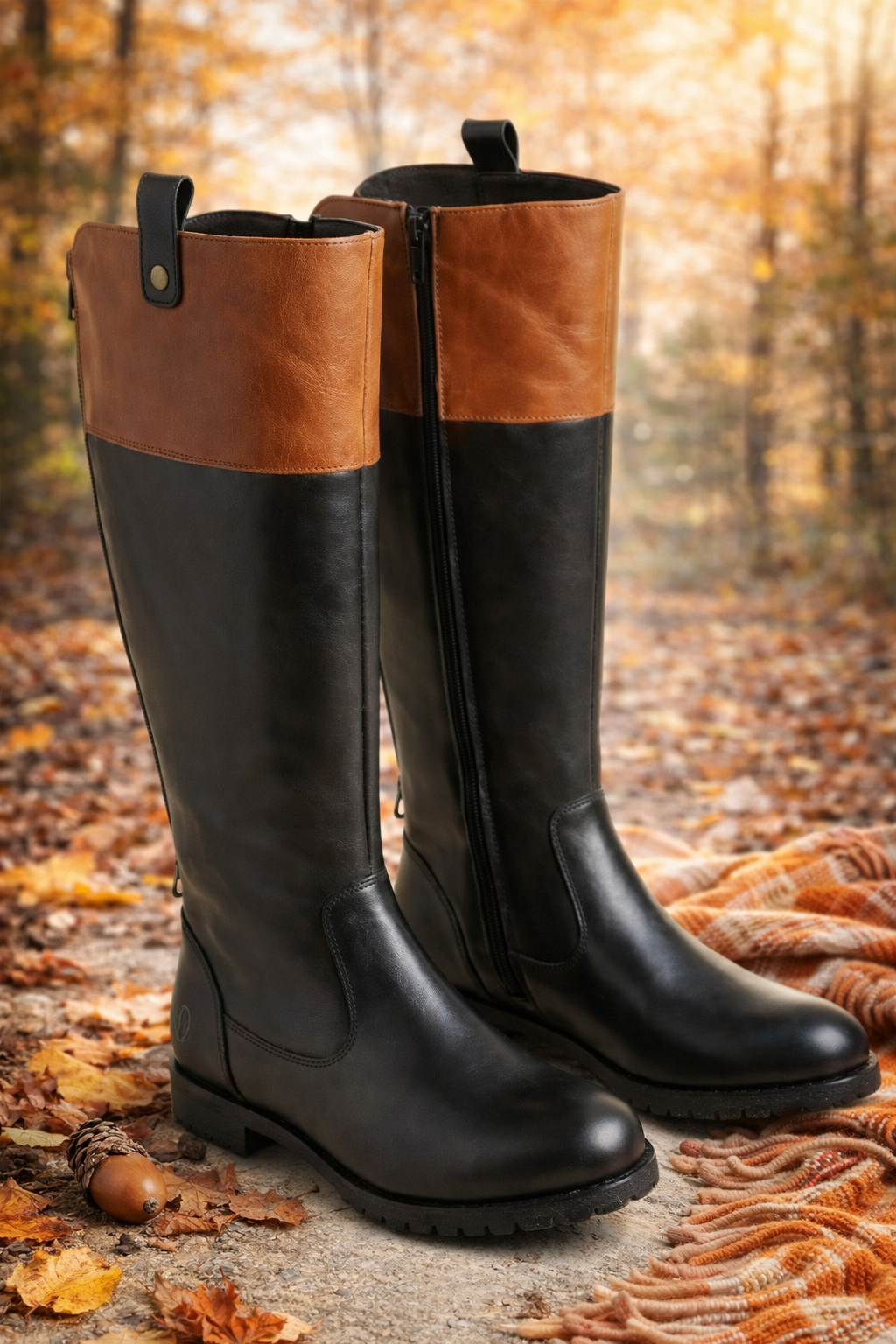 Paul Vesterbro Damen Stiefel – Schwarz Größe 36 Schuhe