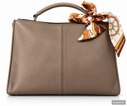 Desiderius Alivia Damen Ledertasche Taupe Blogger Edition Echtleder Handtasche H