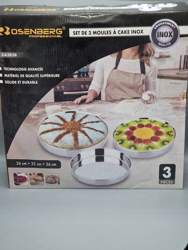 Rosenberg Professional CA3639, Kuchenformen, 3-teilig