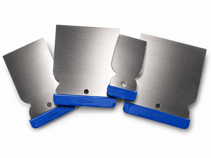 LUX-TOOLS Japanspachtel Set 4tlg Metall Spachtel Malerspachtel Fugen Werkzeug A5