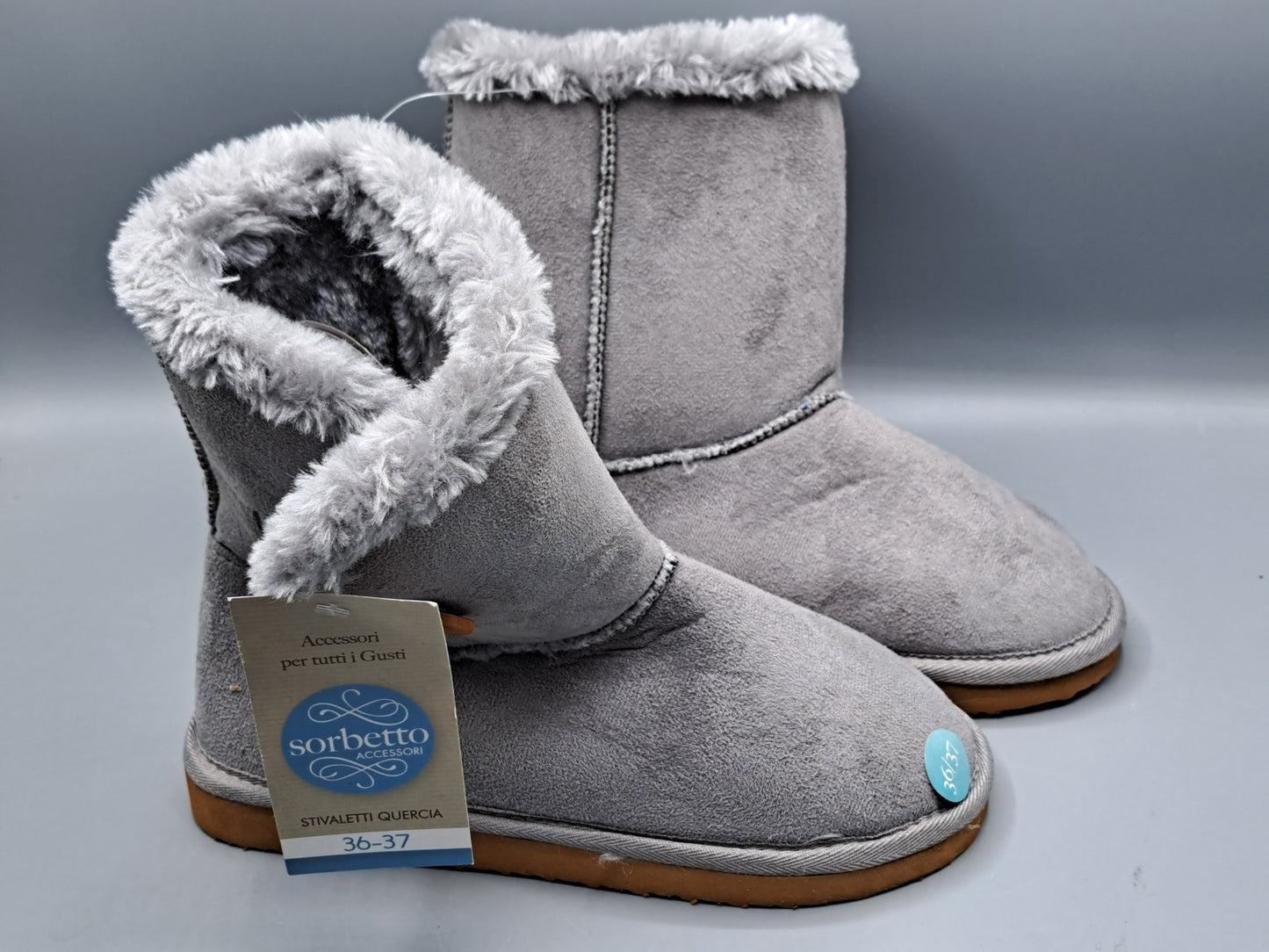 Sorbetto Accessori, Damen Boots, Größe 36-37, Grau