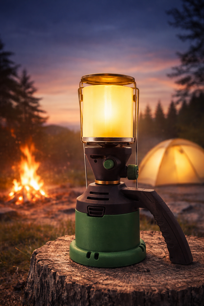 NOLA Gas-Campinglampe 930 – Outdoor Laterne inkl. 3 Glühstrümpfe