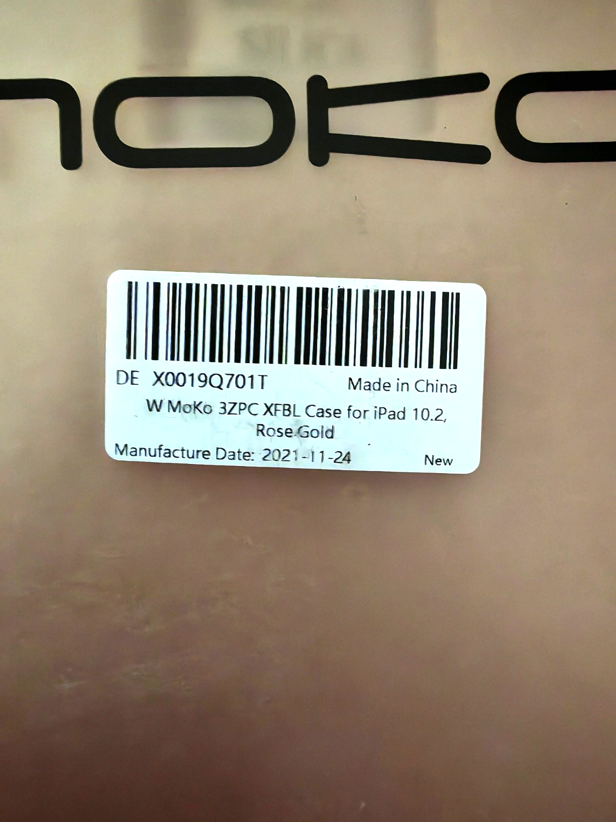 W Moko iPad 10.2 Zoll Case Rosegold Schutzhülle Tablet Hülle Smart Cover B7