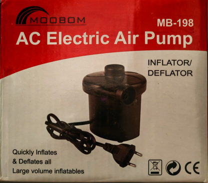 Moobom AC Electric Air Pump MB-198 Elektrische Luftpumpe Gebläsepumpe 230V B1
