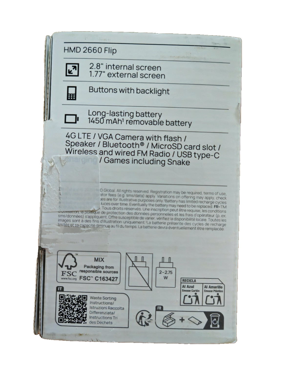 HMD 2660 Flip Klapphandy 4G Seniorenhandy Bluetooth Dual SIM Kamera LTE Schwarz