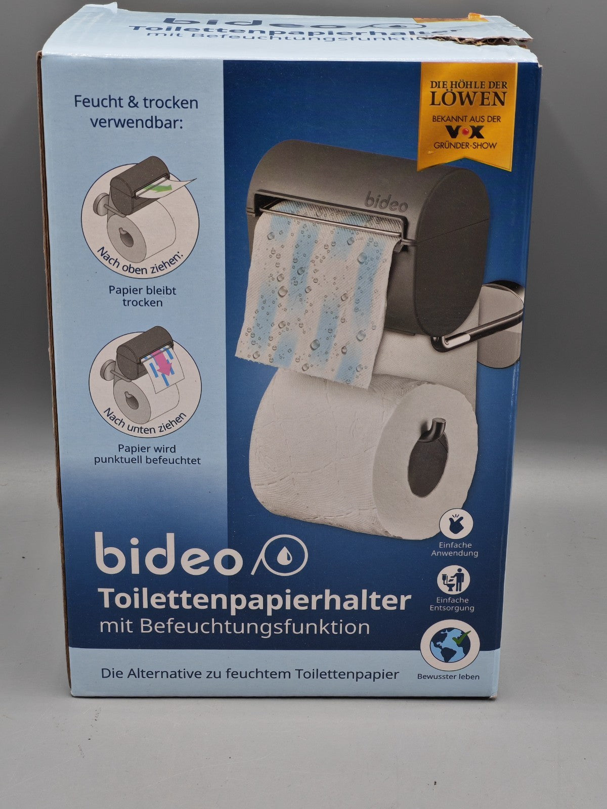 bideo Toilettenpapierhalter mit Befeuchtungsfunktion, Toilettenpapierbefeuchter