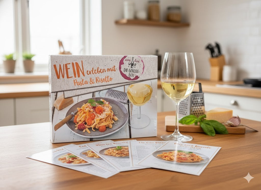 Pasta & Risotto, Die Genussbox, 50 Rezeptkarten, Wine Dine