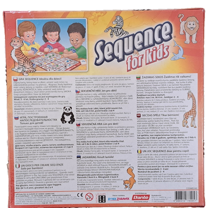 Gesellschaftsspiel für Kinder "SEQUENCE FOR KIDS" Neu!