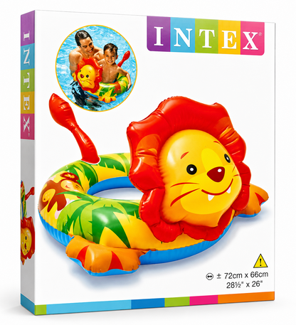 Intex Deluxe Schwimmring mit Tierkopf Kinder Schwimmreifen Pool Badespaß D7