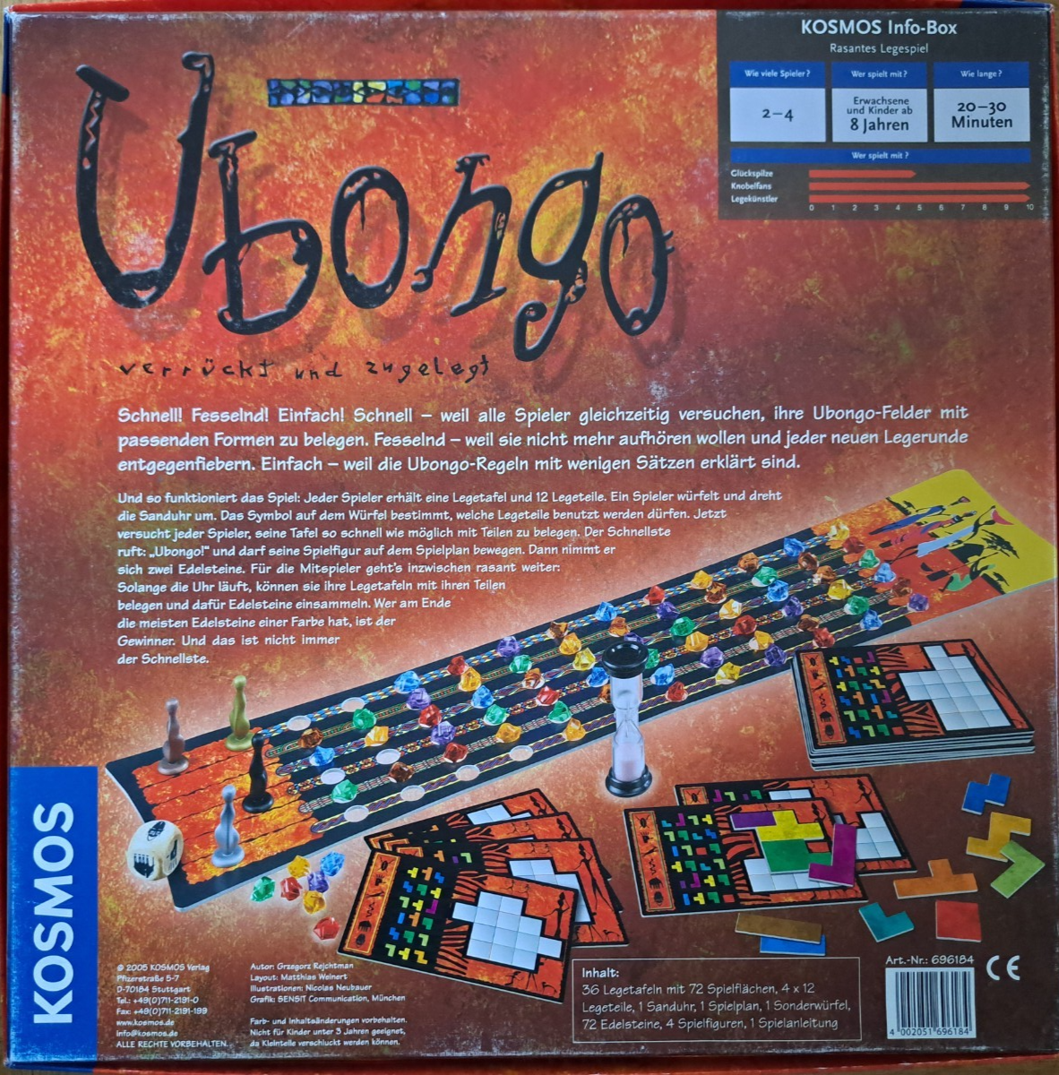 Kosmos Ubongo Verrückt und zugelegt