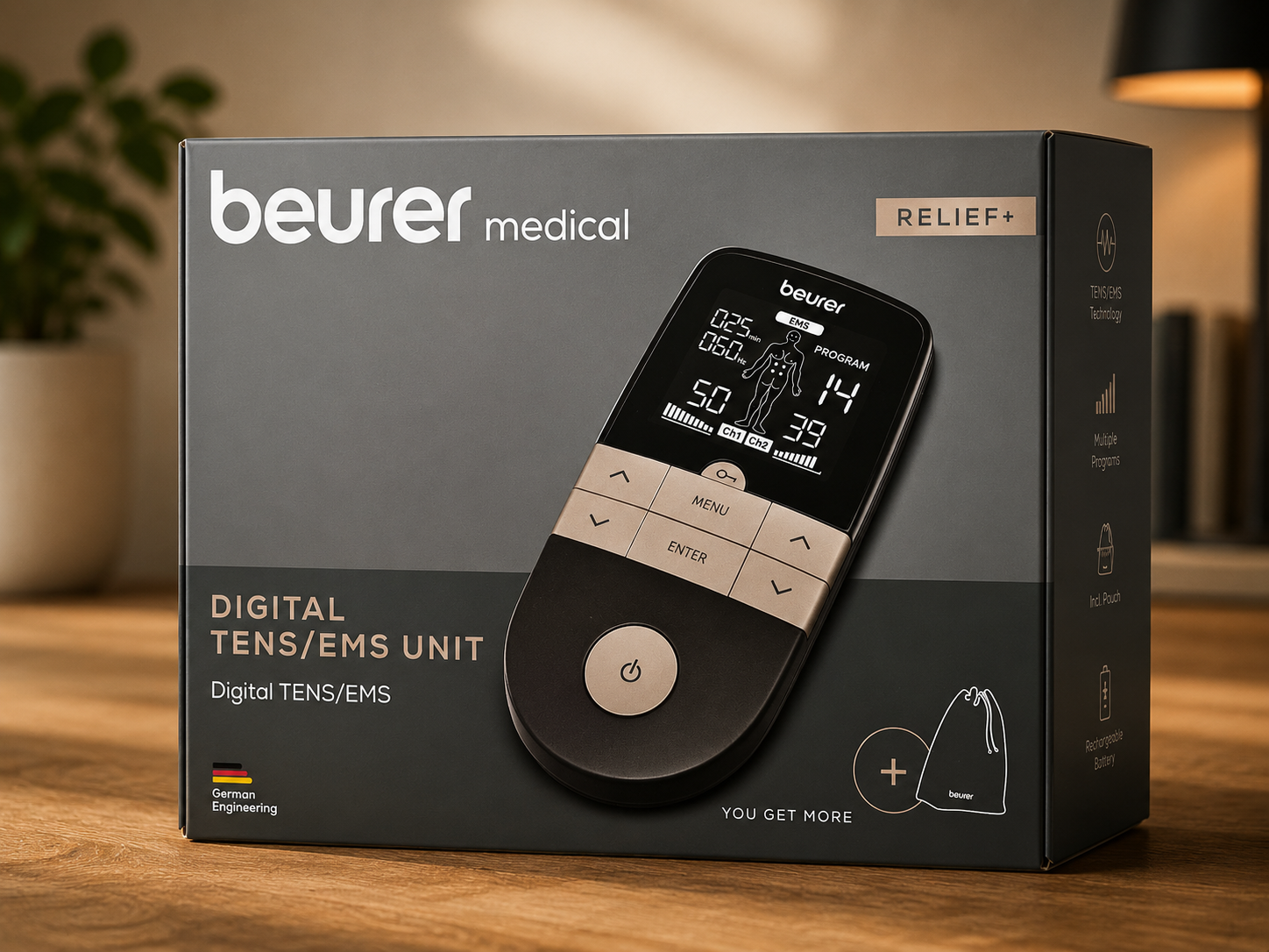 Beurer EM1R Reizstromgerät EMS Muskelstimulator Massagegerät Therapiegerät