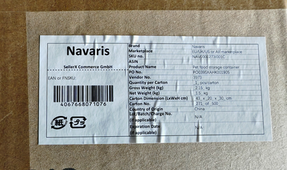Navaris Futterbox 14L – Pet Food Container Top Preis Hund Katze