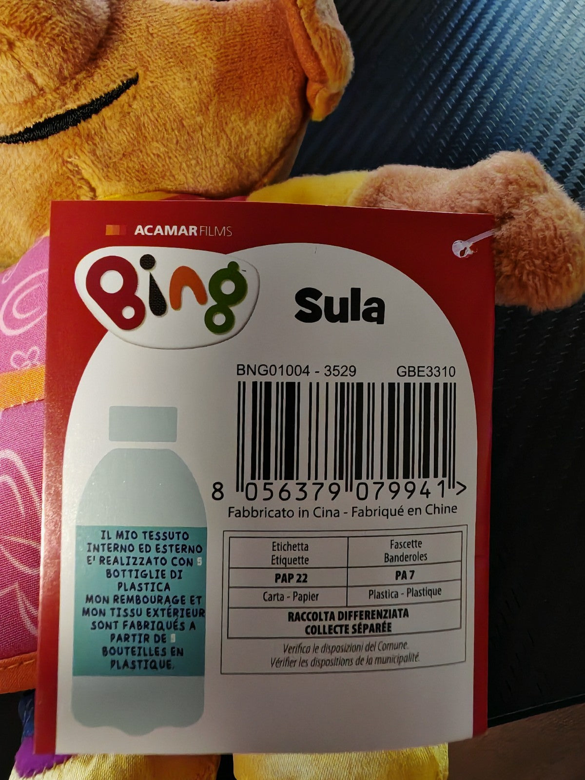 Acamar Films Bing Sula Stofftier Elefant Kuscheltier
