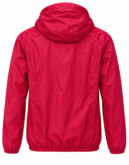 CRANE Damen Regenjacke Gr. L 44/46 Rot Bionic Finish Eco Kapuze Outdoor Z