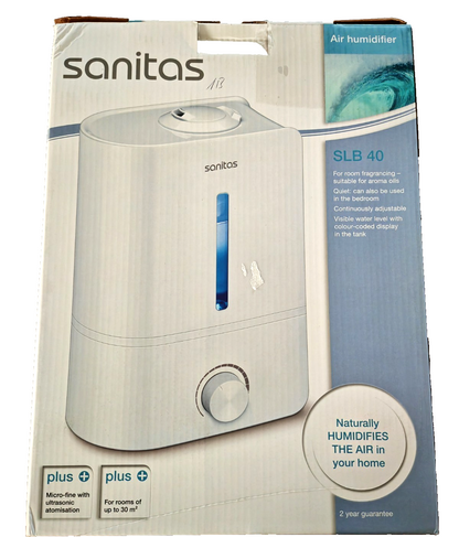 Sanitas SLB 40 Luftbefeuchter Ultraschall 4L 300ml/h Aroma bis 30m² 25W HA28
