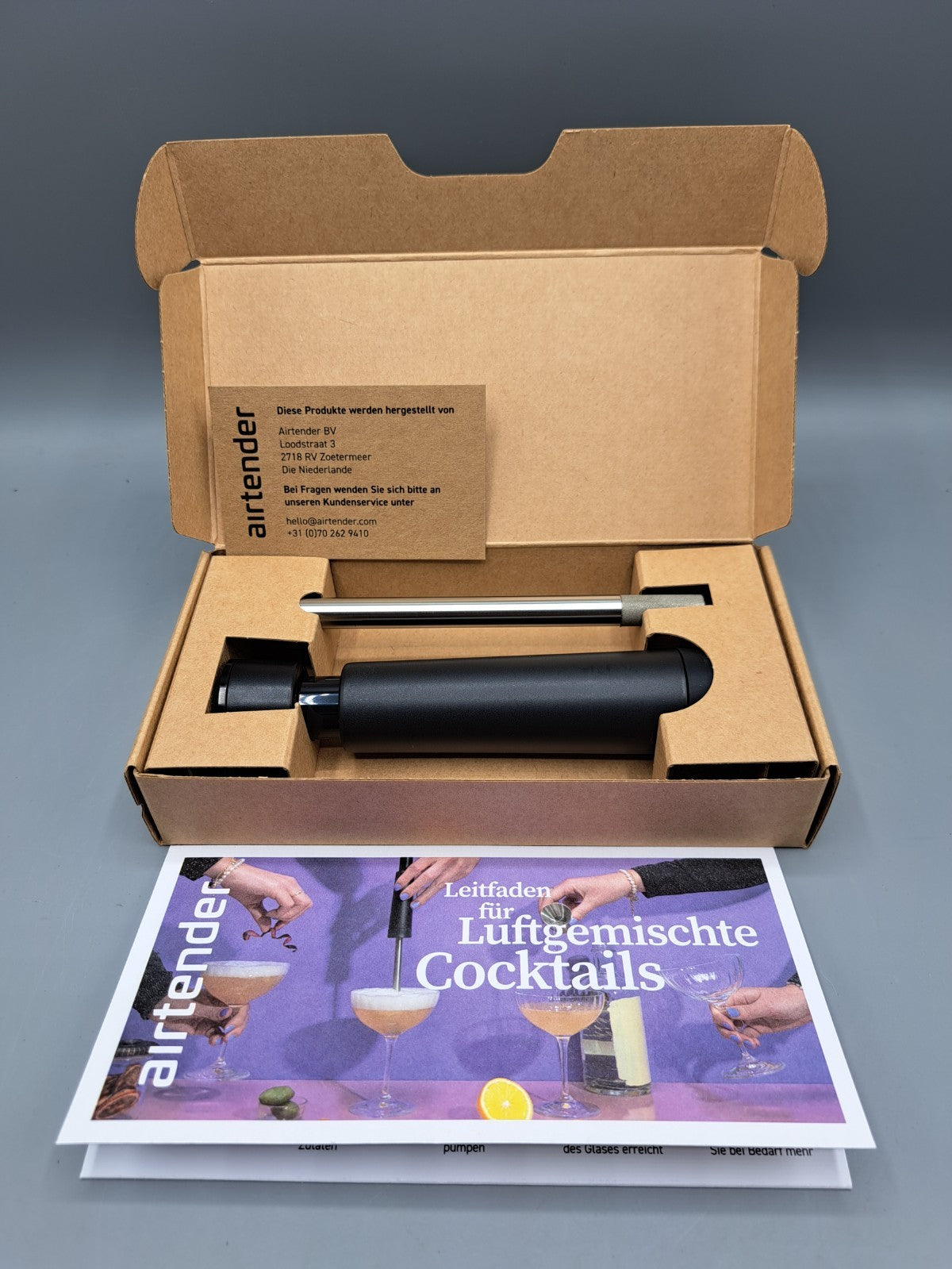 Airtender, Air Infuser Cocktail Mixer, Luftmischer