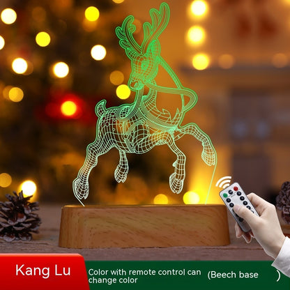 „3D LED Acryl-Nachtlicht – Weihnachtsdekoration, Geschenk für Kinder, Silvester, Valentinstag, Weihnachtsornamente“