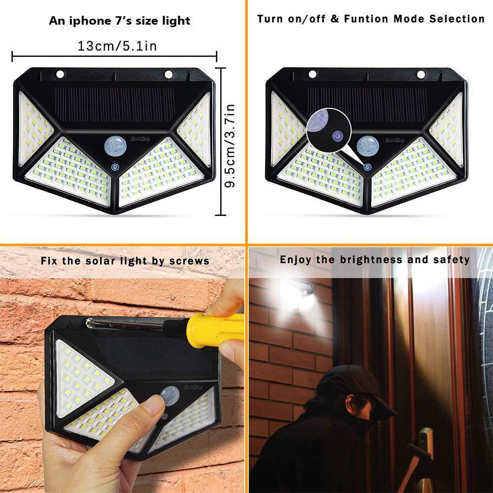 „LED Solar Wandleuchte“ Outdoor