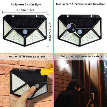 „LED Solar Wandleuchte“ Outdoor