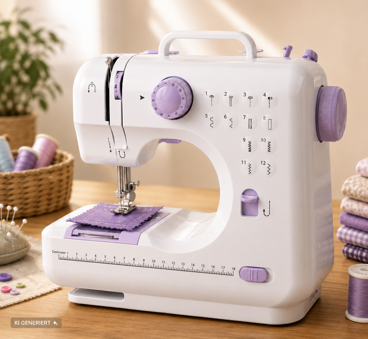 Emerio SEW-121820 Nähmaschine Kinder Anfänger 12 Stichmuster Fußpedal HO-A29
