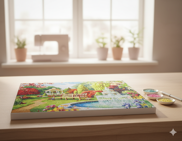 Diamond Painting Gartenparadies 50x40