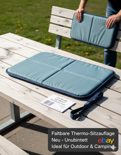 Thermo Sitzauflage faltbar Schutz vor Kälte und feuchtigkeit  37cm ×27.5×0,7 cm